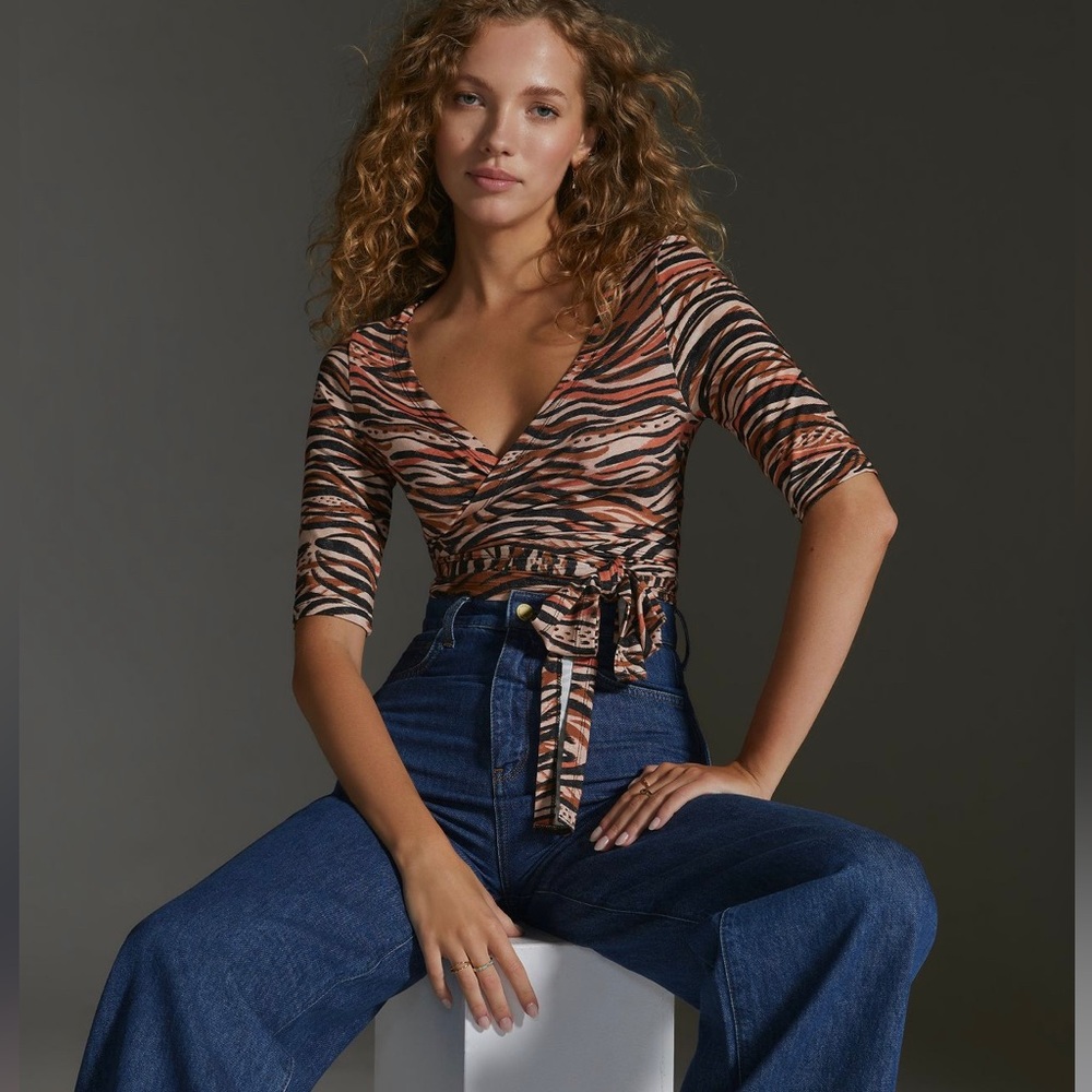 NWT Anthropologie Daily Practice wrap top!